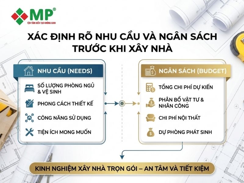 10+ kinh nghiệm xây nhà trọn gói giúp bạn tiết kiệm cả trăm triệu 2 Xác định rõ nhu cầu và ngân sách để chủ động lên kế hoạch xây nhà tốt nhất